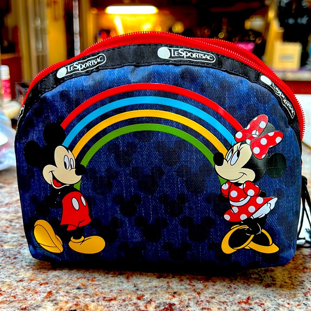 Lesportsac cosmetic bag Minnie and Mickey Disney